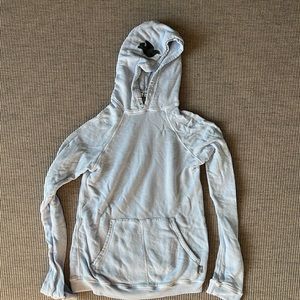 Free City SUPERFLUFF LUX pullover hoodie - light blue. Size 0